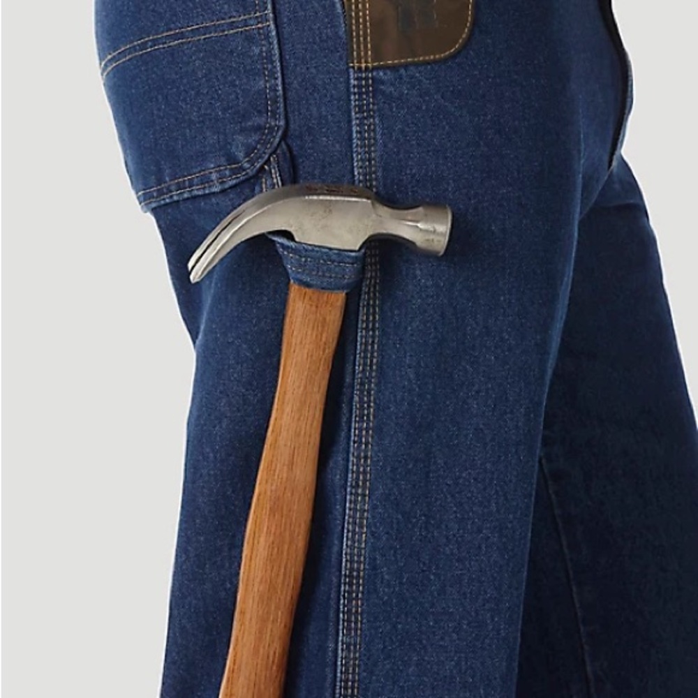 Wrangler Riggs Work Horse Cotton Denim Straight Leg Blue Jeans 50x30